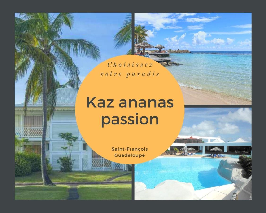 Апартаменты F3 _ Kaz Ananas Passion Au Manganao Сен-Франсуа Экстерьер фото